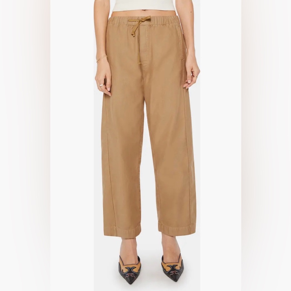 MOTHER The Drawn Half Pipe Cotton Drawstring Pants